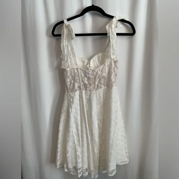 NWT Angel Biba White Corset Top Mini Dress Size M - Picture 3 of 7